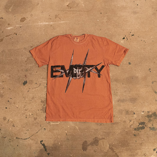 orange barbed tee