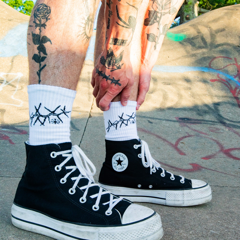 white socks